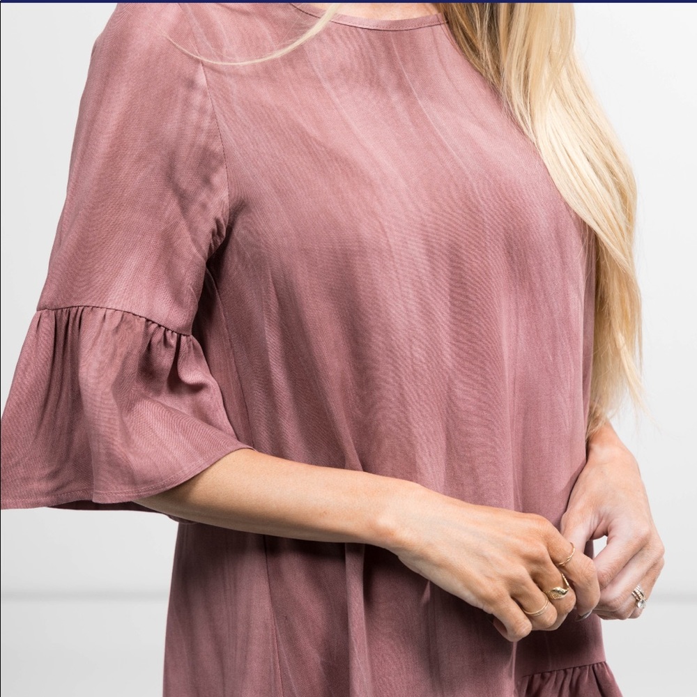 🌸🌿Shayla Ruffle Tunic in Brick🌿🌸 - Picture 4 of 4